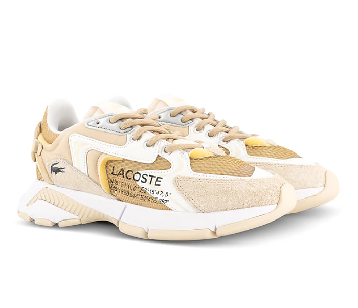 Women's Lacoste L003 Neo 124 5 SFA (Light Tan/White)
