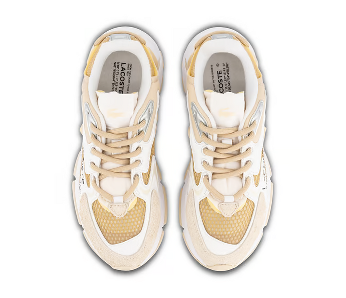 Women's Lacoste L003 Neo 124 5 SFA (Light Tan/White)
