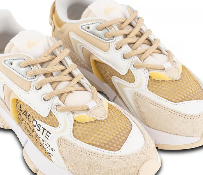 Women's Lacoste L003 Neo 124 5 SFA (Light Tan/White)
