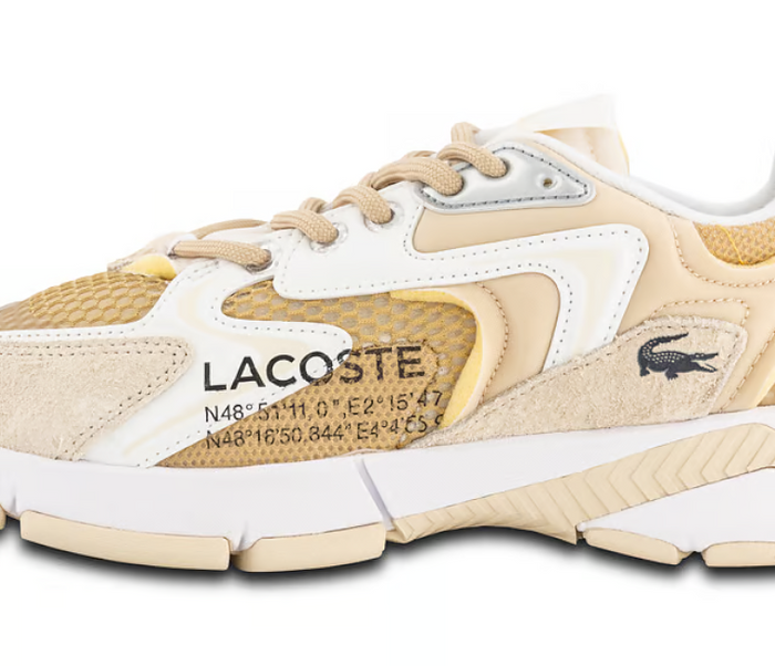 Women's Lacoste L003 Neo 124 5 SFA (Light Tan/White)