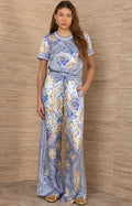 Yasmin Silk Charmeuse Pant, color-Blue