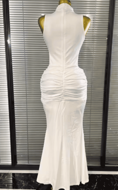 Yolanda Off-Shoulder Hollow Waist Bodycon Long Dress