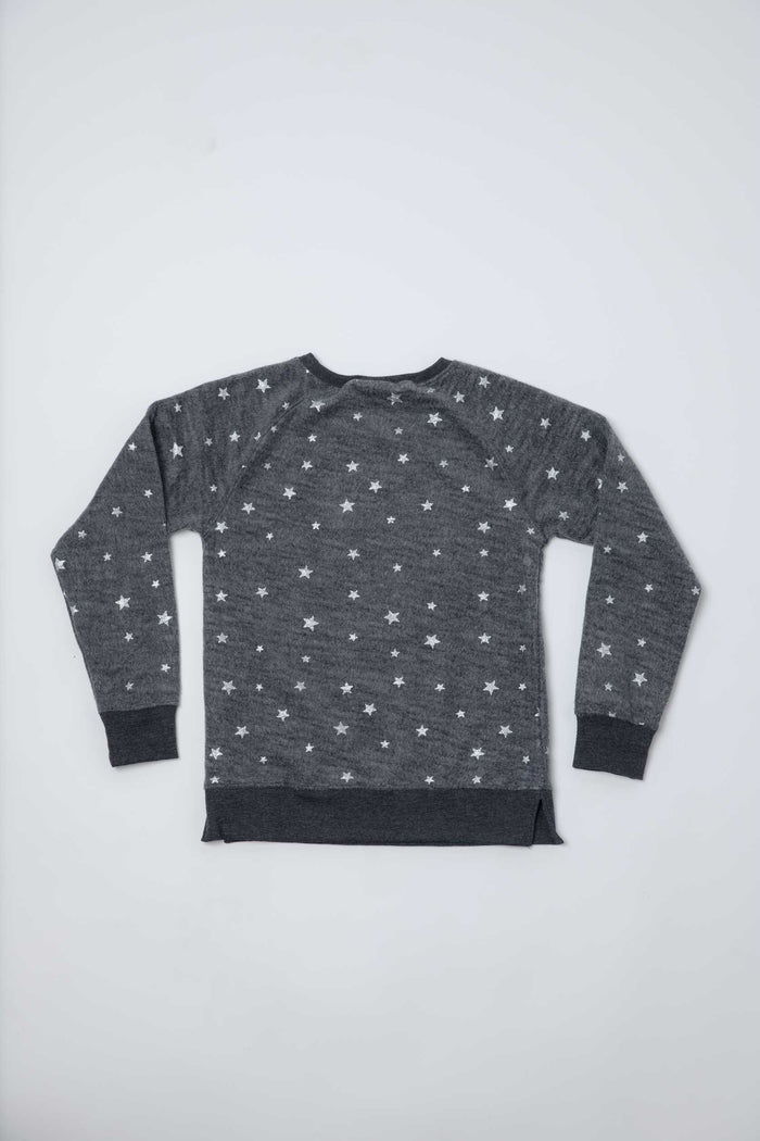 Youth Shimmer Stars Fleece Crew